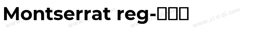 Montserrat reg字体转换